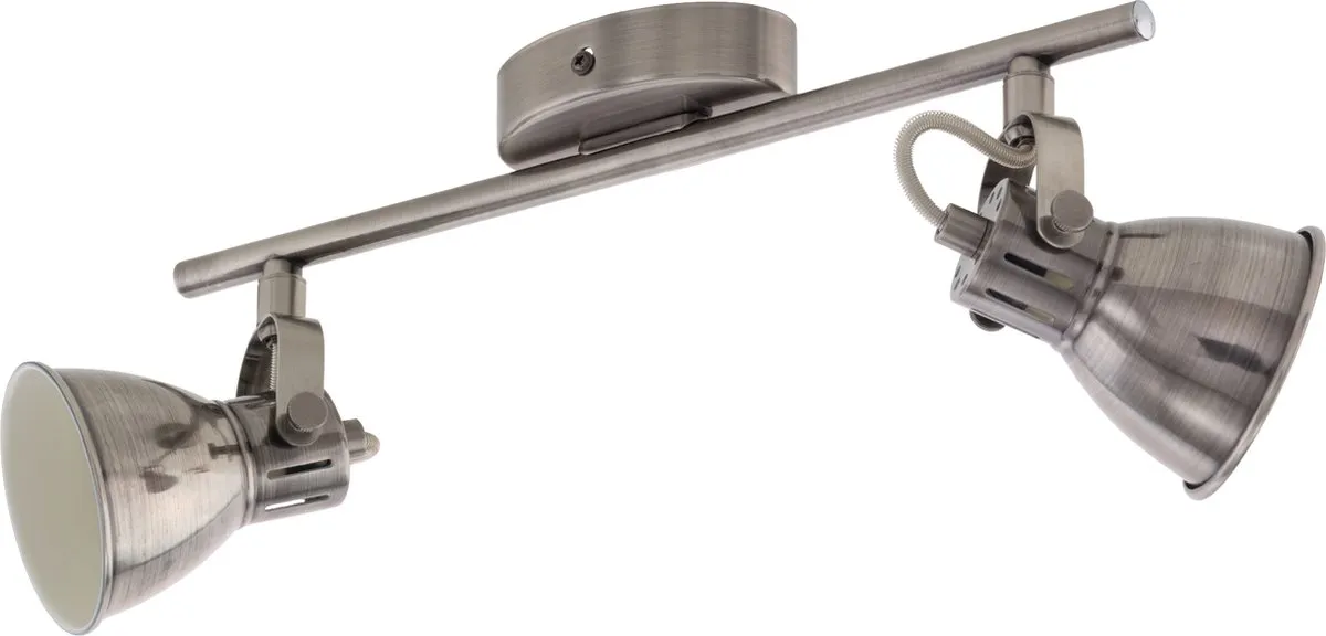 Eglo Seras LED Spot 2-delig 3,3W Nikkel-Antiek/Crème
