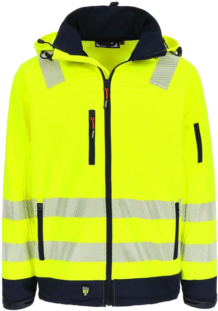 Herock Gregor High Viz Softshell Jacket - Fluor oranje XL