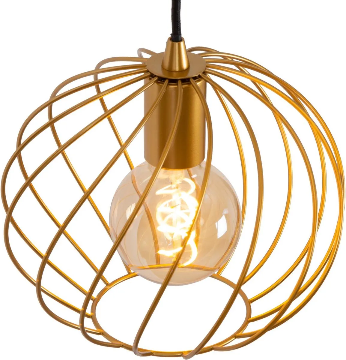 Lucide Danza Hanglamp Ø25cm - Mat Goud/Messing
