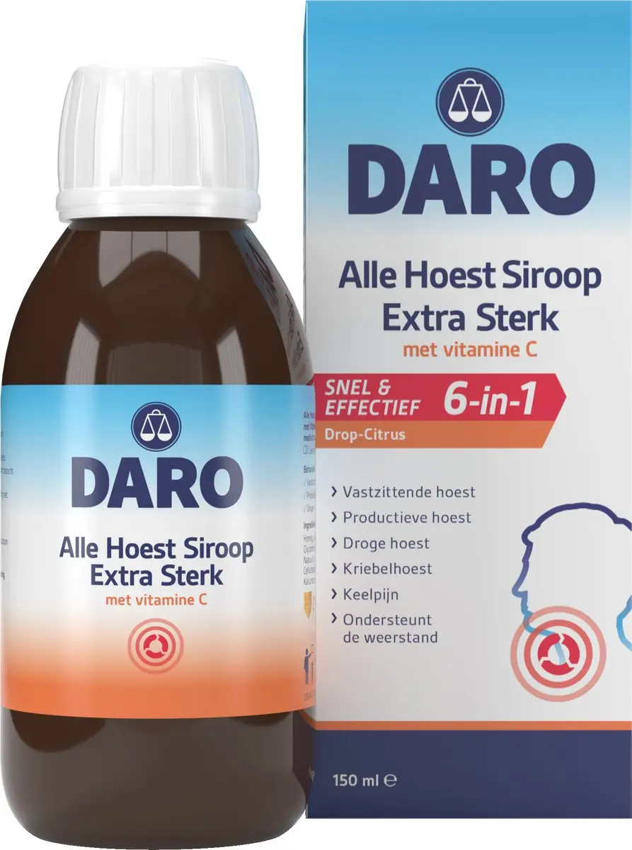 Daro Alle Hoest Siroop Extra Sterk 150ml