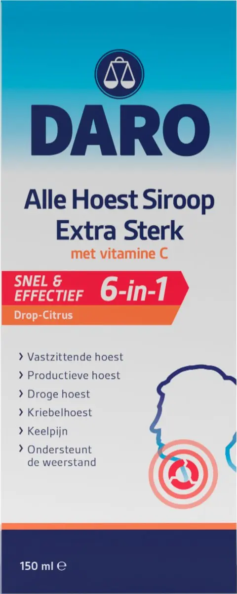 Daro Alle Hoest Siroop Extra Sterk 150ml