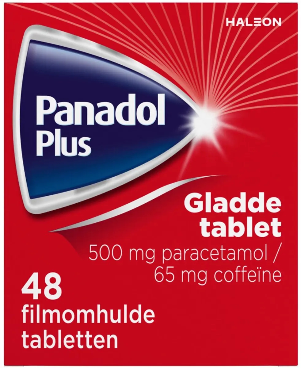 Panadol Plus Gladde Tablet 500mg - 48 Stuks