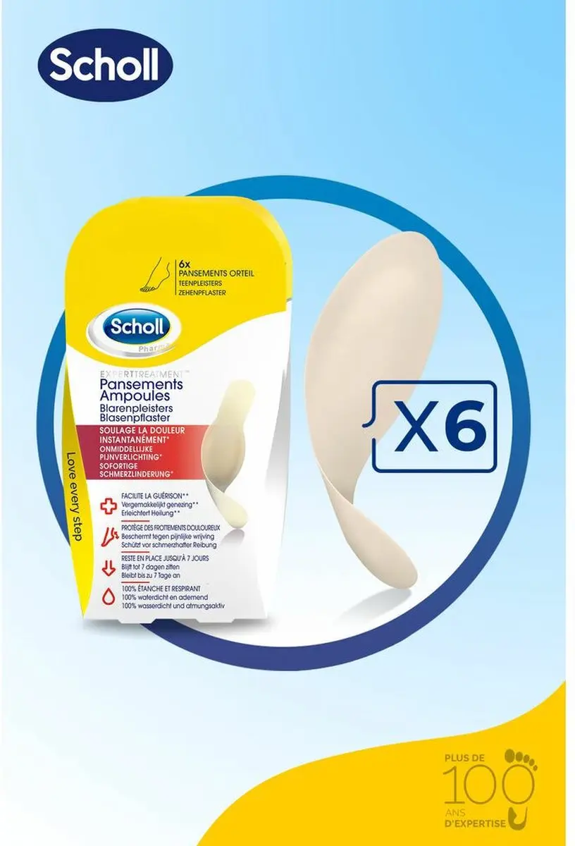 Scholl Pharma Blarenpleisters Teen - 6 Stuks