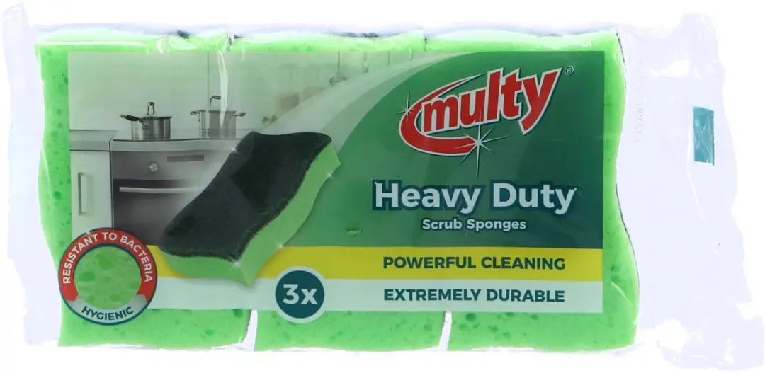 Multy Schuurspons Groen - 9 Stuks