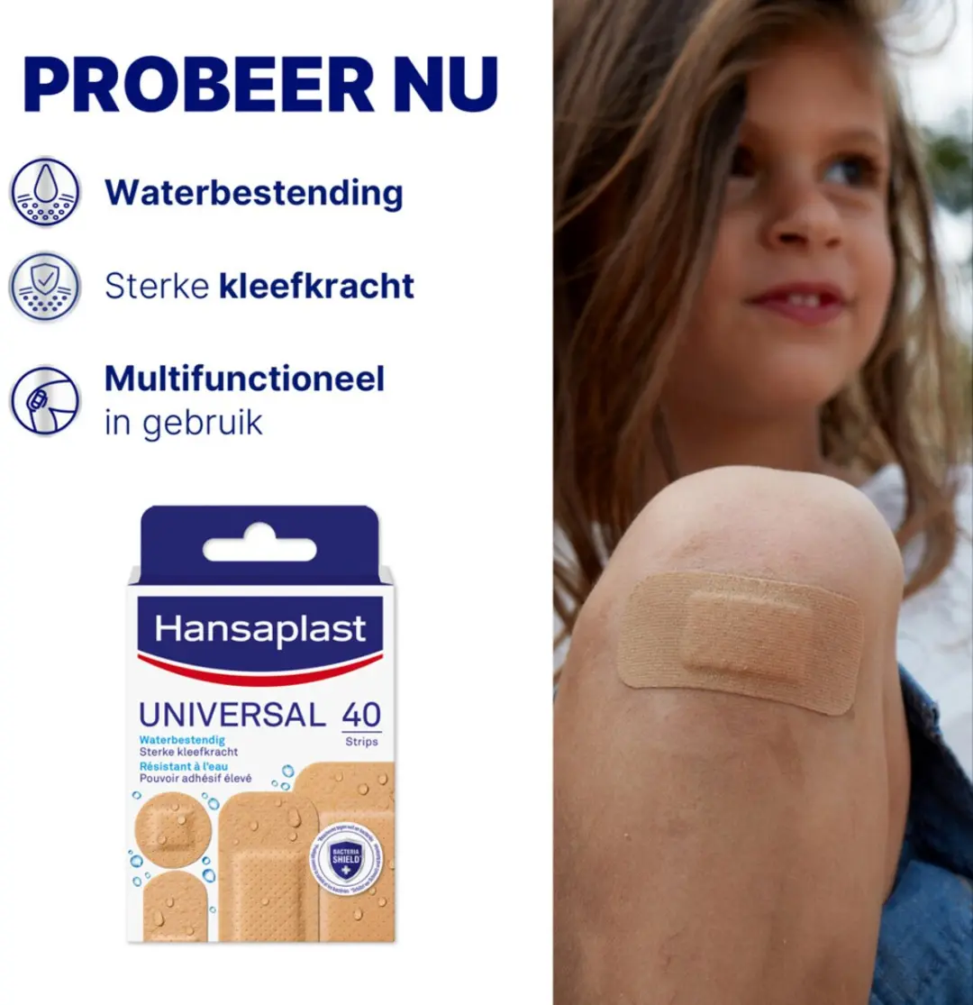 Hansaplast Universal Strips - 2x40 Stuks