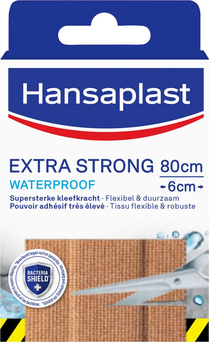 Hansaplast Extra Strong Waterproof Pleisters 80x6cm