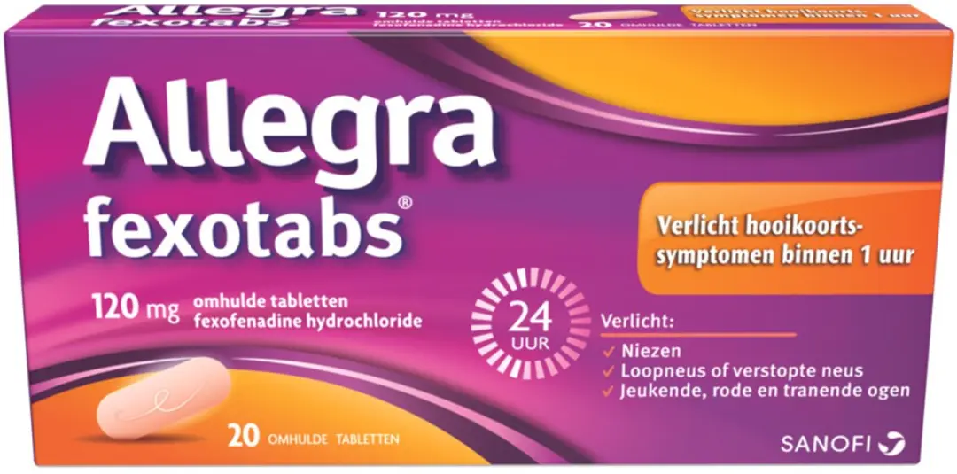 Allegra Fexotabs Hooikoortstabletten 110mg - 60 Stuks