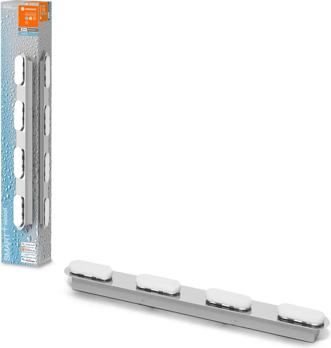 LEDVANCE Bathroom Decorative Ceiling WiFi Armatuur 27W - Tunable White - Zilver