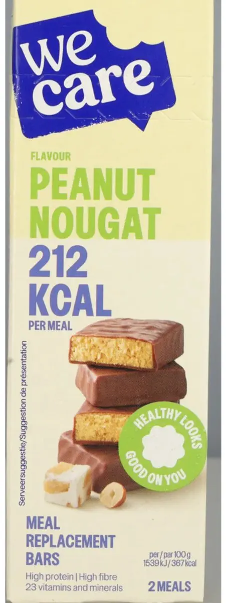 weCare Pinda Nouga Meal Replacement Bars - 6x120g