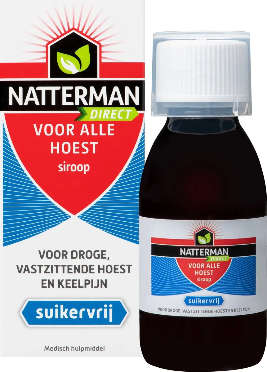 Natterman Direct Voor Alle Hoest Siroop Suikervrij 120ml