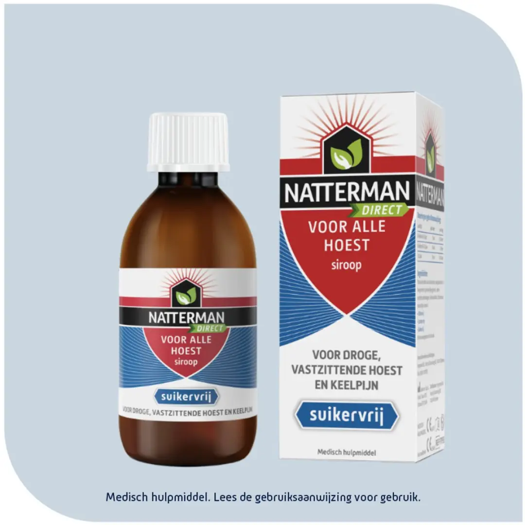 Natterman Direct Voor Alle Hoest Siroop Suikervrij 120ml