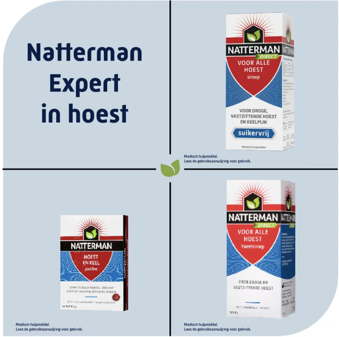 Natterman Direct Voor Alle Hoest Siroop Suikervrij 120ml