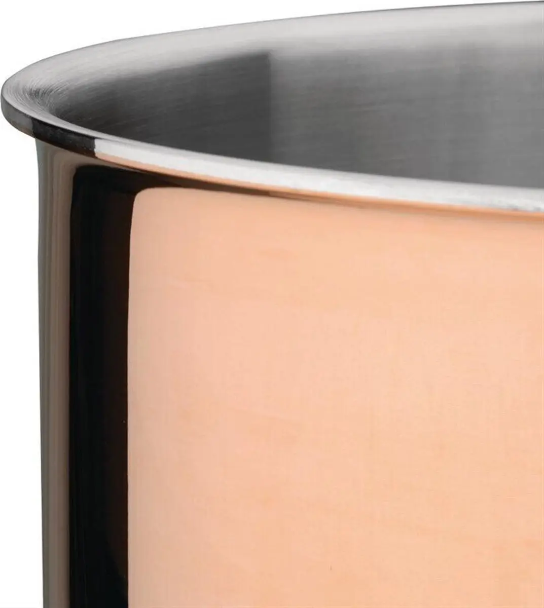 Vogue Tri Wall Koperen Inductie Steelpan 16cm - Vogue CT998