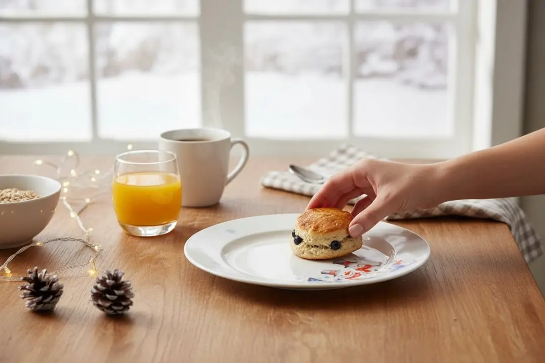 Duo Sneeuwman Kerst Dessertborden - 2 Stuks - Crème-wit