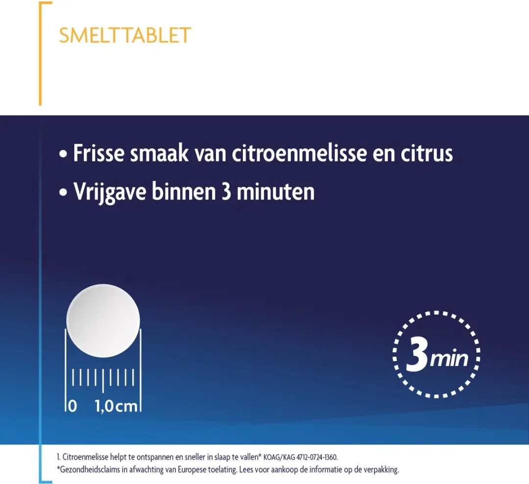 Shiepz Snel Inslapen Smelttabletten 30 Stuks - Citroenmelisse