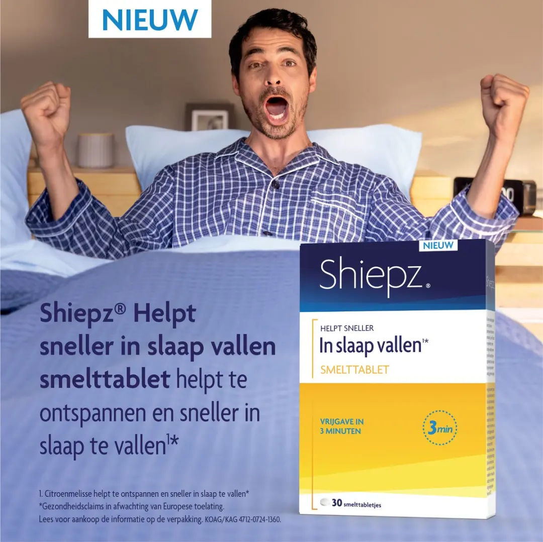 Shiepz Snel Inslapen Smelttabletten 30 Stuks - Citroenmelisse