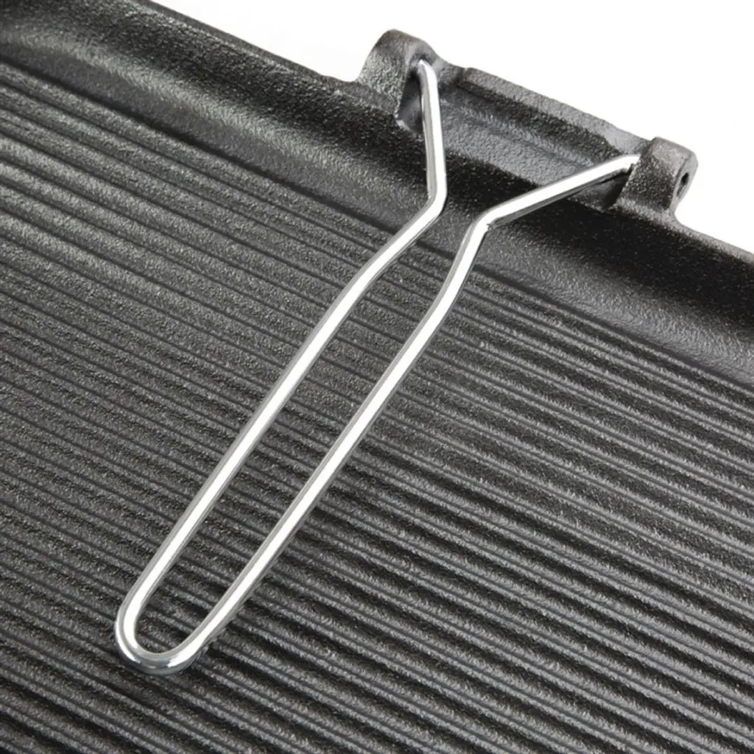 Vogue K417 Gietijzeren Grillplaat 385mm - Zwart