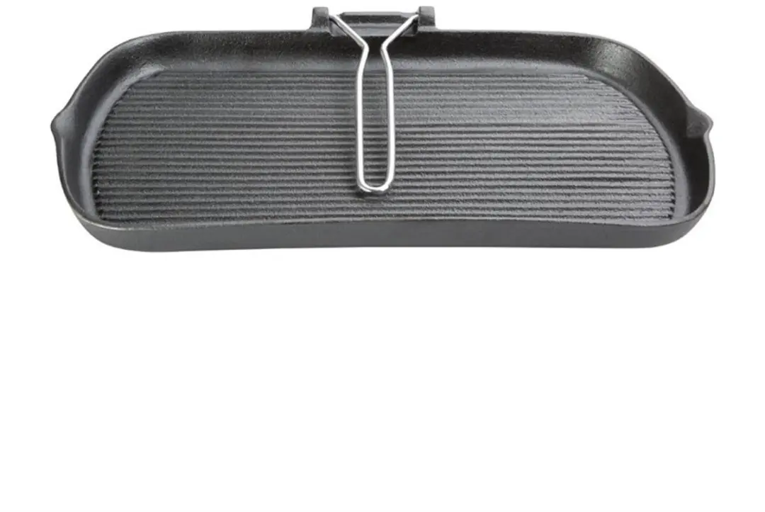 Vogue K417 Gietijzeren Grillplaat 385mm - Zwart