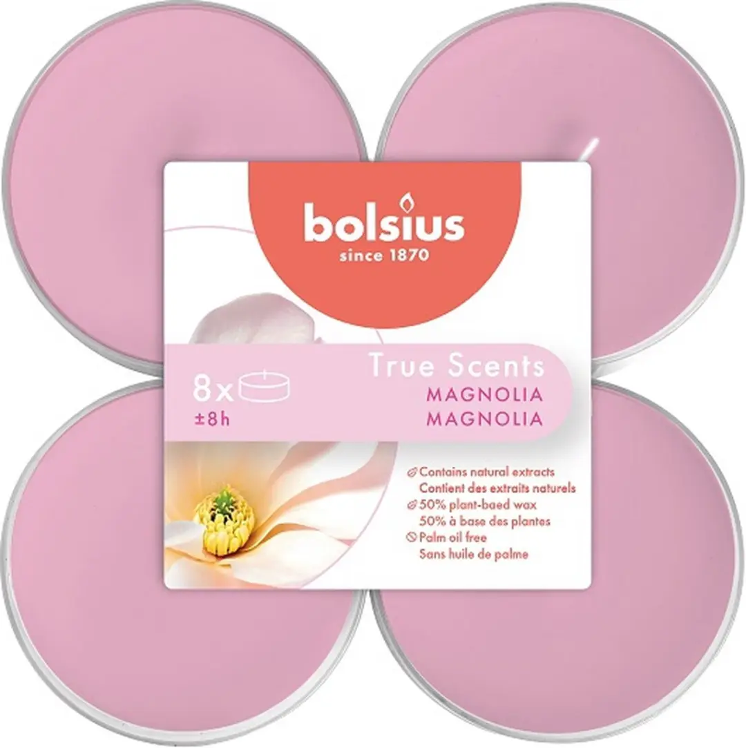 Bolsius Magnolia Maxi Geurtheelichtjes 48 Stuks