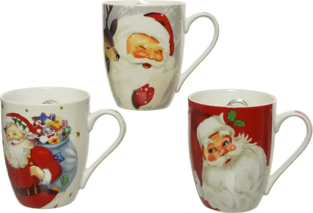 Decoris Kerstmok Porselein 340ml