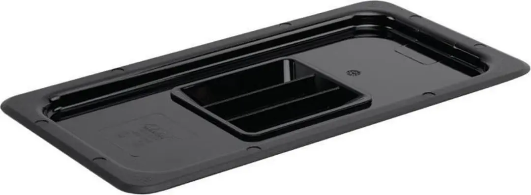 Vogue Polycarbonaat Deksel GN 1/3 U476 - Zwart
