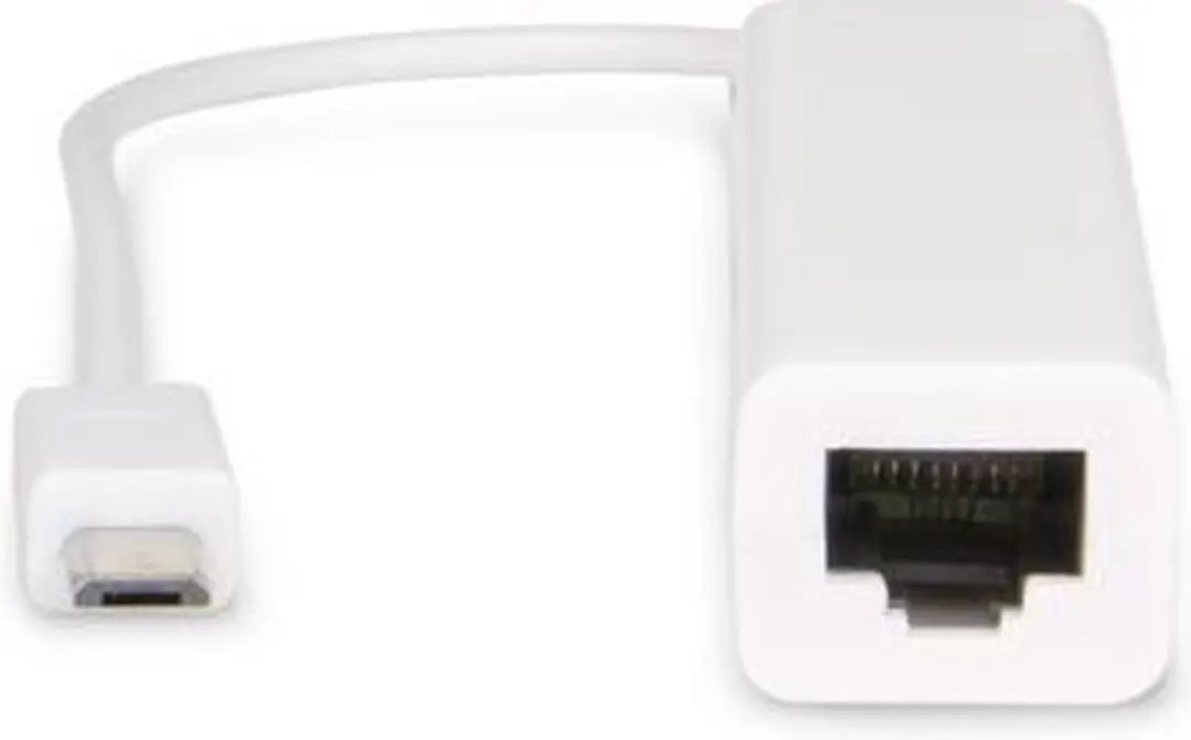 Hamlet HNUMF100 Micro-USB naar LAN Adapter 10/100 - Wit