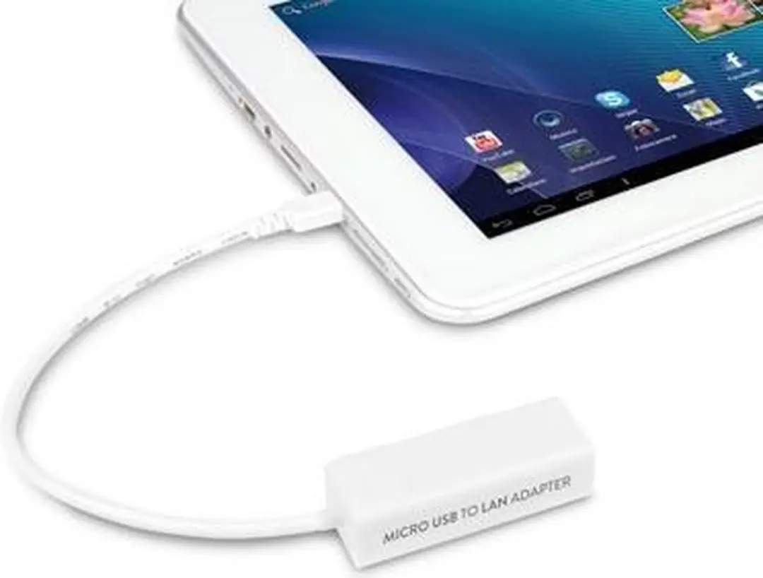 Hamlet HNUMF100 Micro-USB naar LAN Adapter 10/100 - Wit