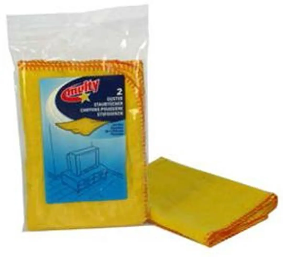 Multy Stofdoeken Geel 40x40cm - 2 Stuks