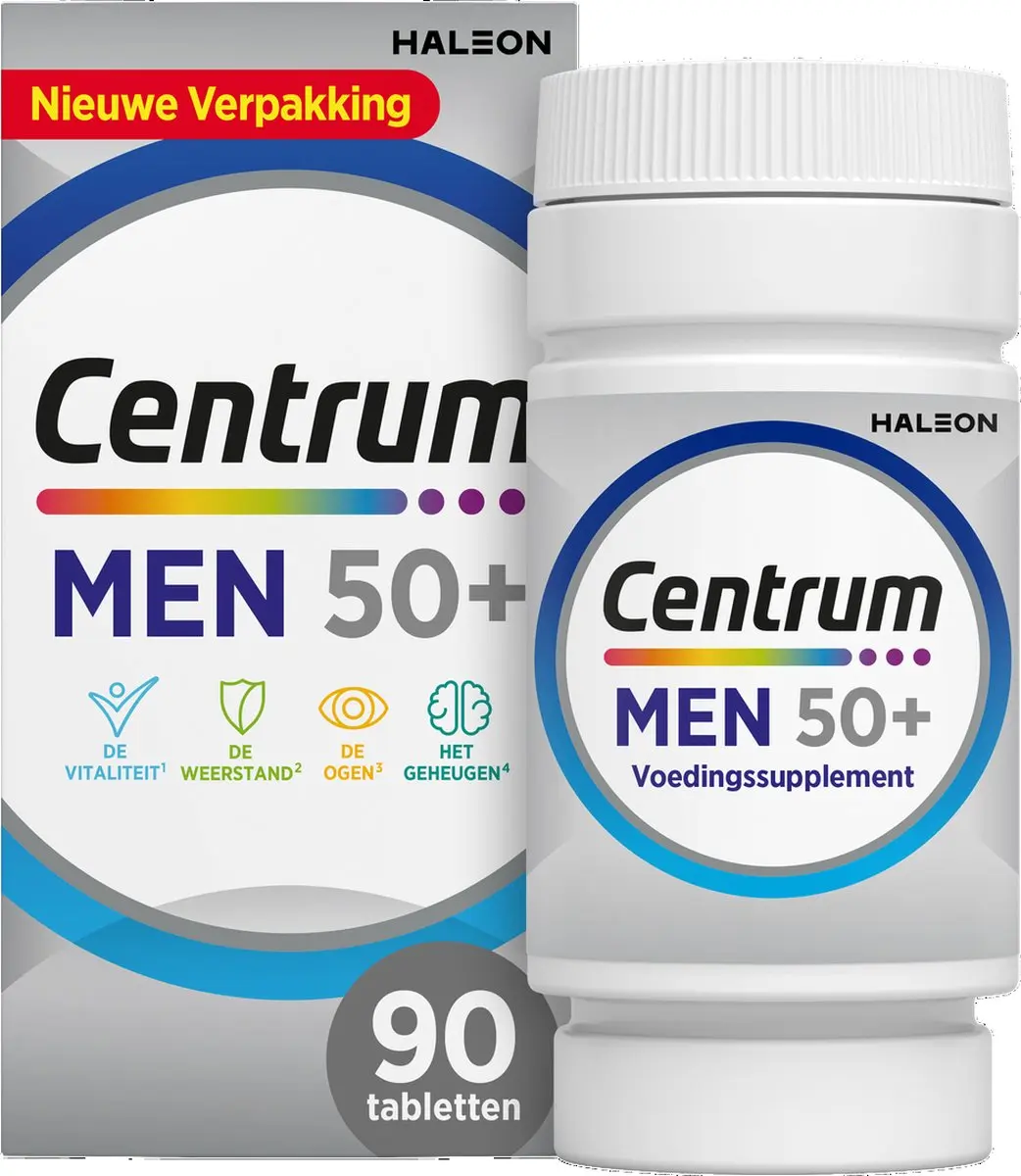 Centrum Men 50+ Multivitaminen 90 Tabletten