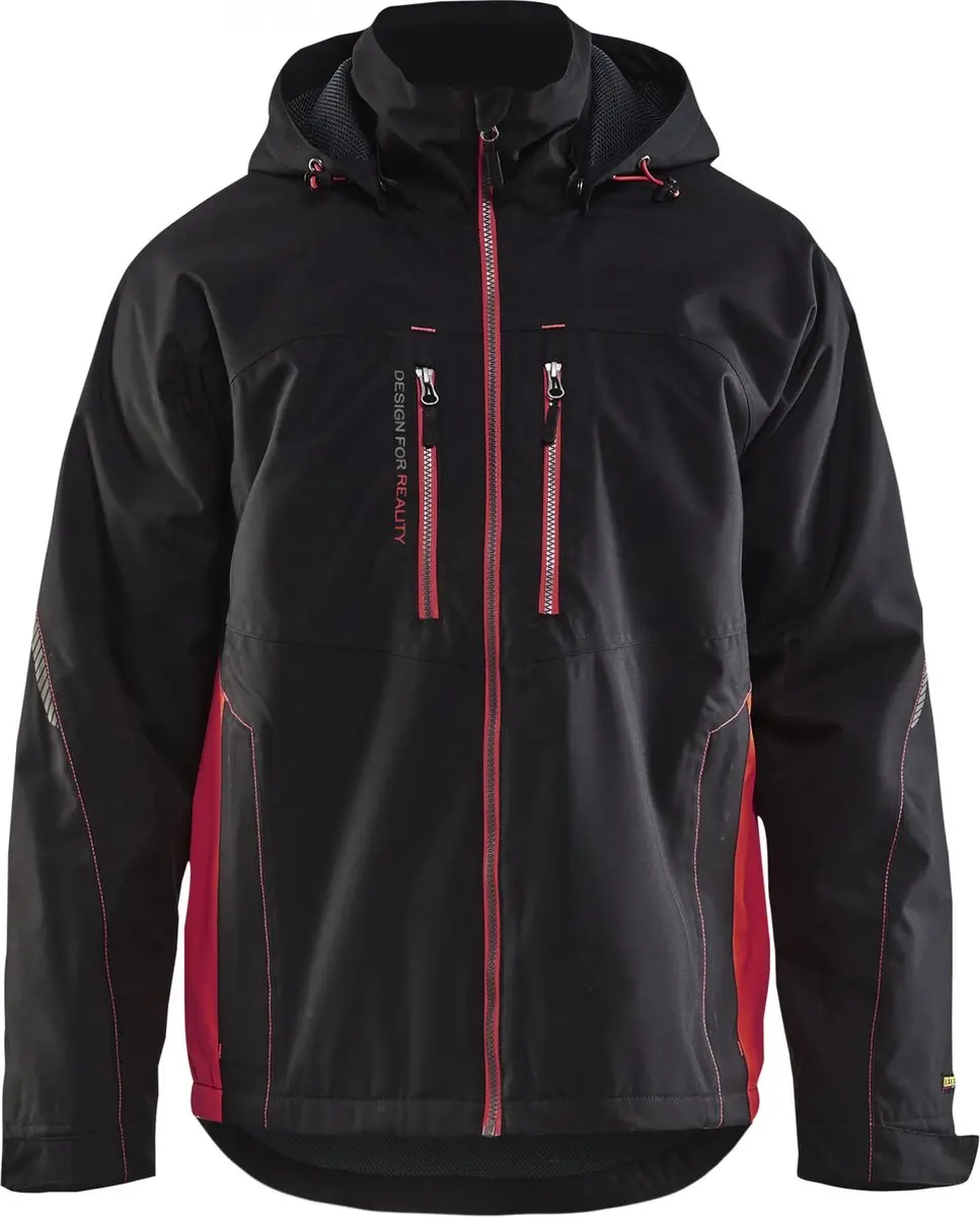 Blåkläder 4890-1977 Functionele Winterjas - L - Zwart/Rood