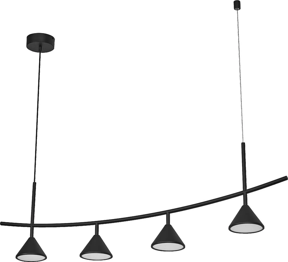 LEDVANCE Decor Fuji 4XPendant Linear 16W - Zwart