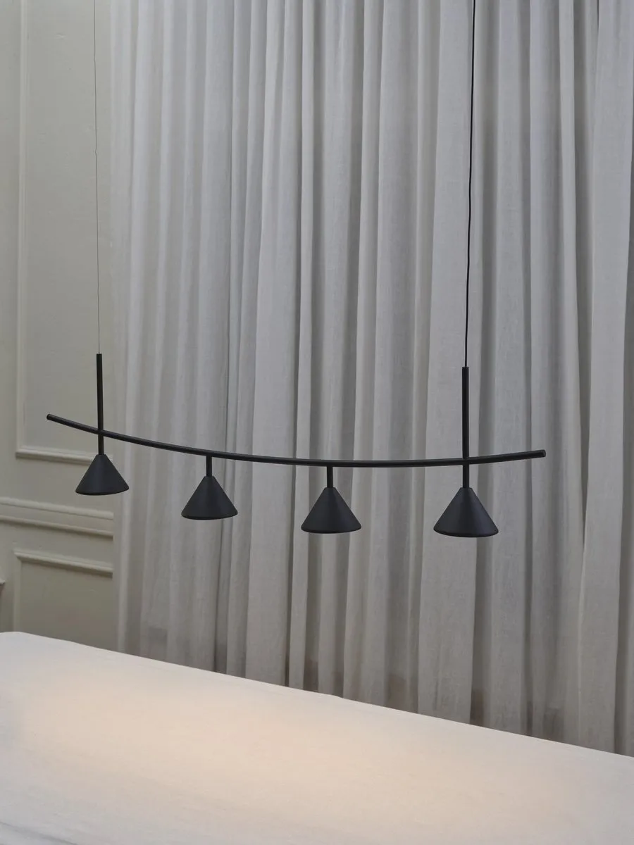 LEDVANCE Decor Fuji 4XPendant Linear 16W - Zwart