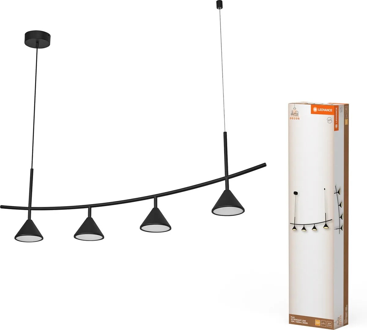 LEDVANCE Decor Fuji 4XPendant Linear 16W