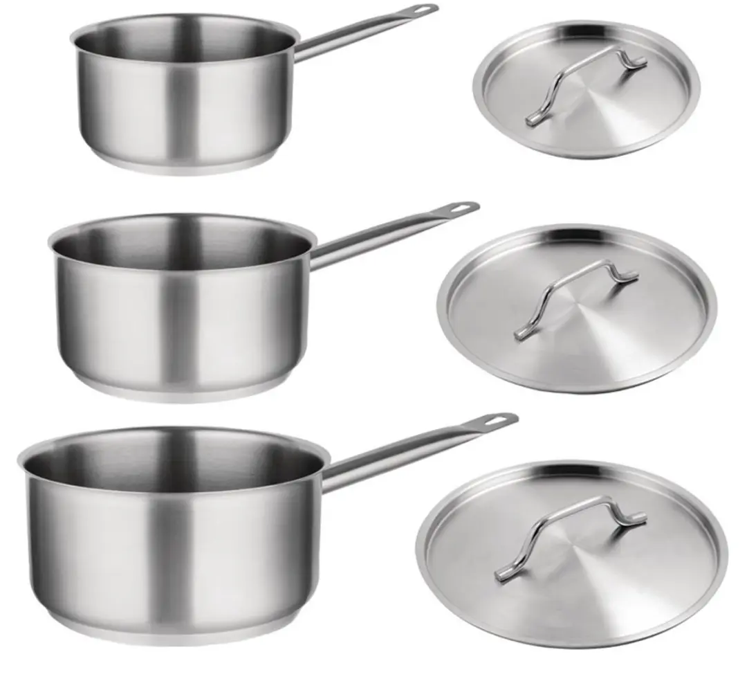 Vogue SA617 3-delige RVS Steelpannen Set