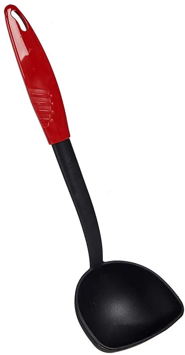 Lyra Soeplepel Zwart/Rood 30cm