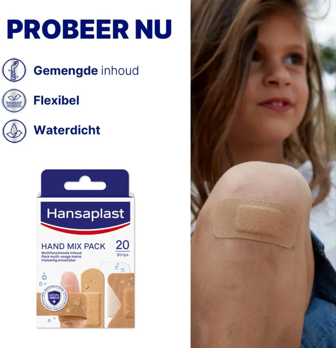 Hansaplast Hand Mix Pleisters - 20 Stuks