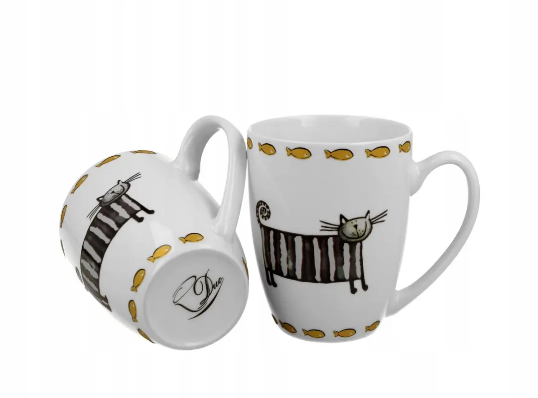Duo Classic Cats Mokken 380ml - 2 Stuks