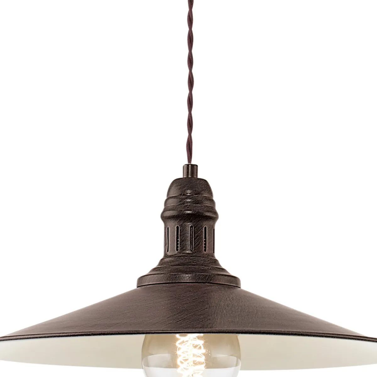 Eglo Stockbury Hanglamp - Ø360mm Antiek Bruin