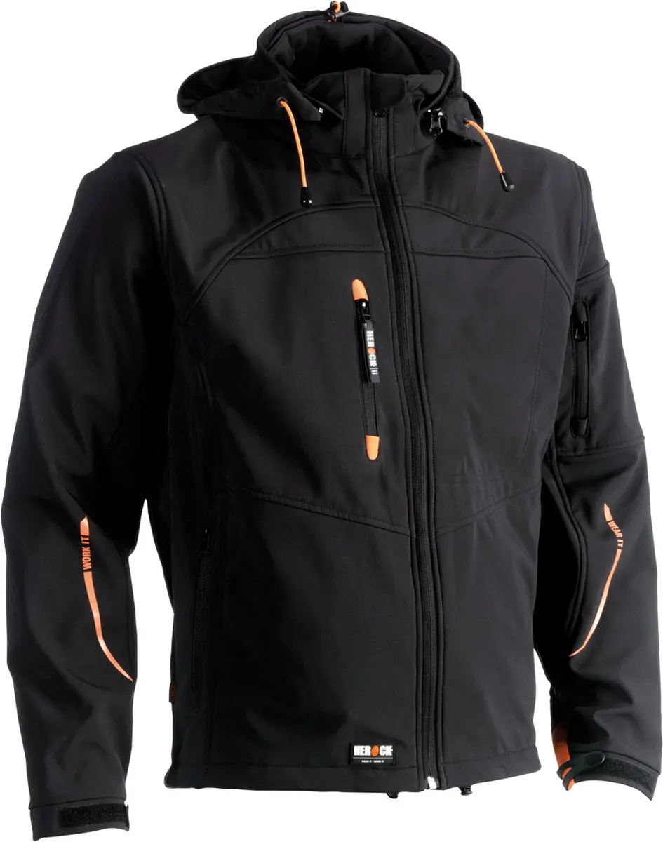 Herock Poseidon Softshell Werkjas XS - Grijs - afbeelding 6 van 6