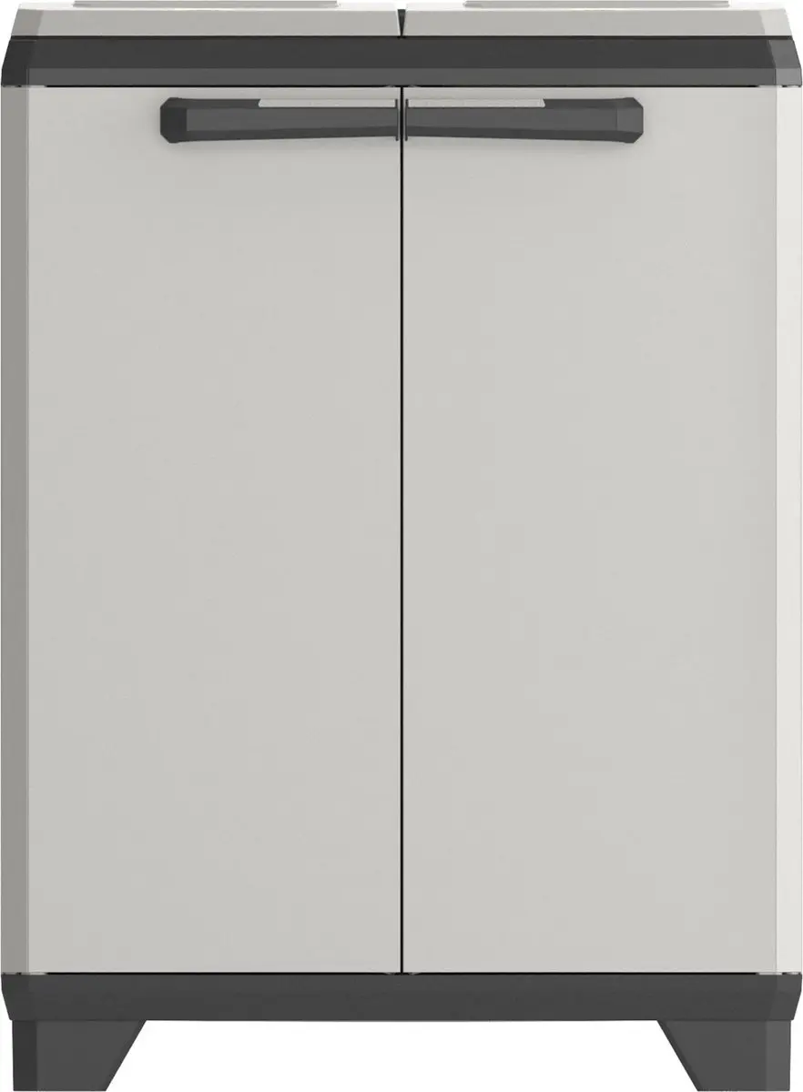 Keter Planet Lage Opbergkast 68x39x90cm - Grijs/Zwart