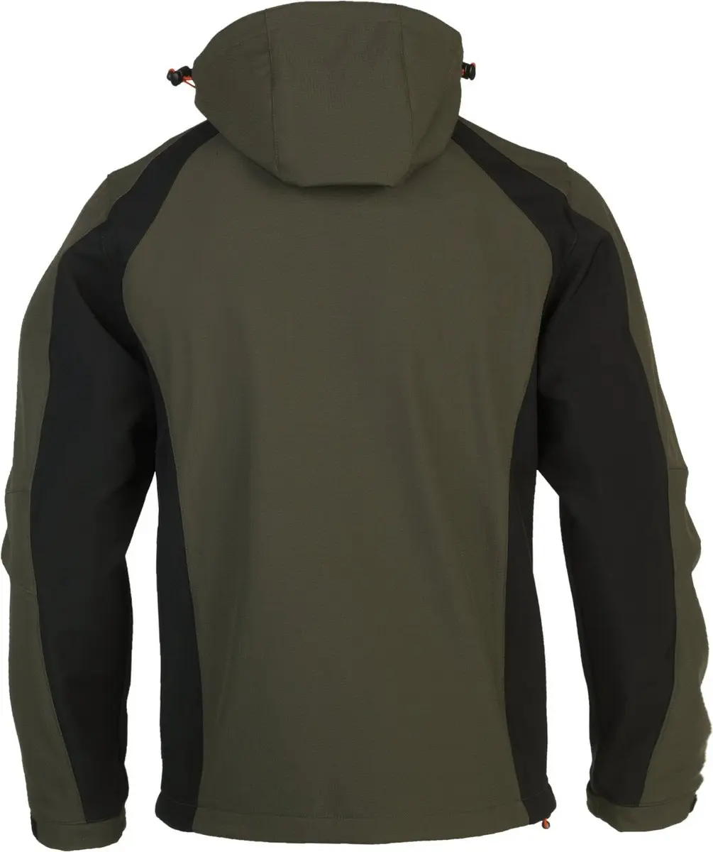 Herock Trystan Softshelljas Donker Kaki/Zwart
