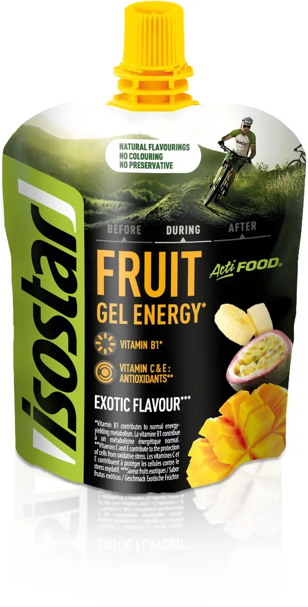 Isostar Actifood Energieboost 8x90ml - Passievrucht/Mango/Banaan
