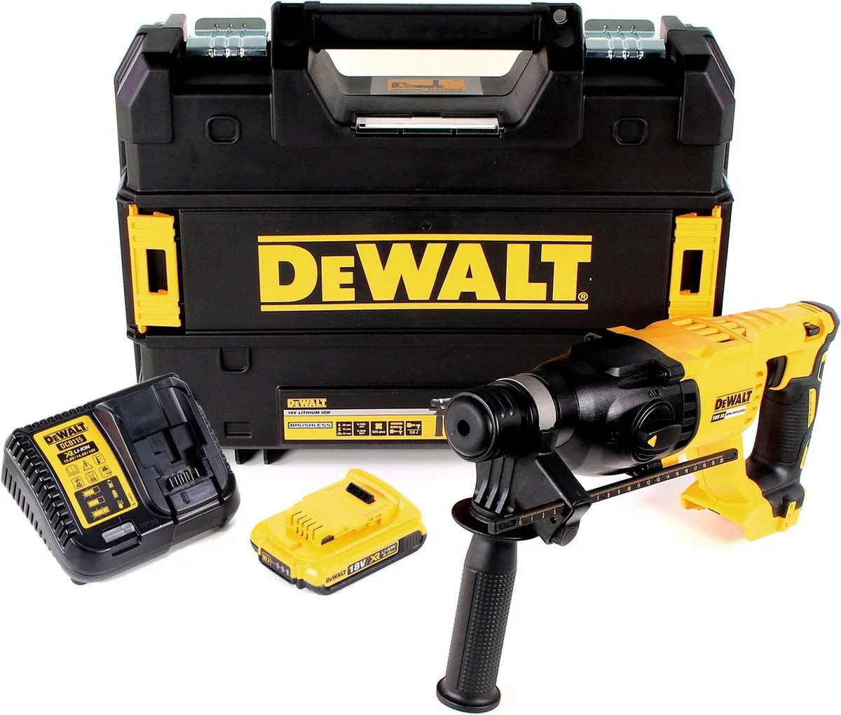 DeWalt DCH 133 D1 SDS-plus Combihamer 18V 2.6J - 1x 2.0Ah Accu - afbeelding 2 van 5