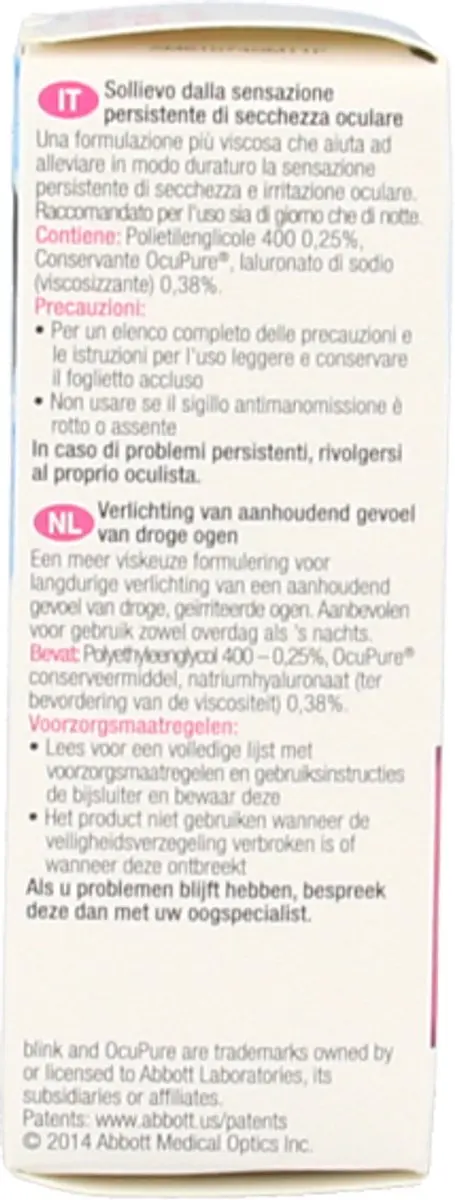Blink Intensive Plus Oogdruppels 10ml