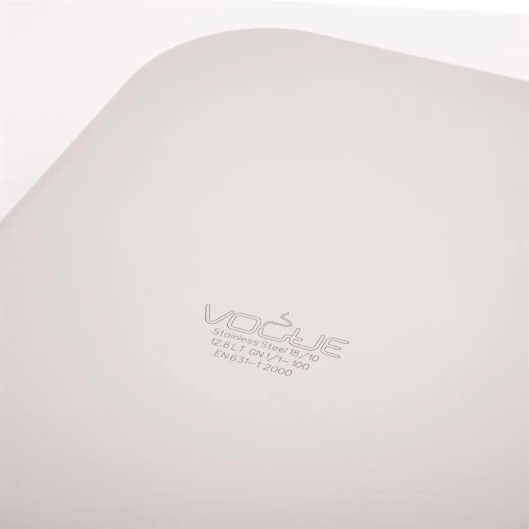 Vogue RVS GN 1/1 Bak 100mm - Grijs