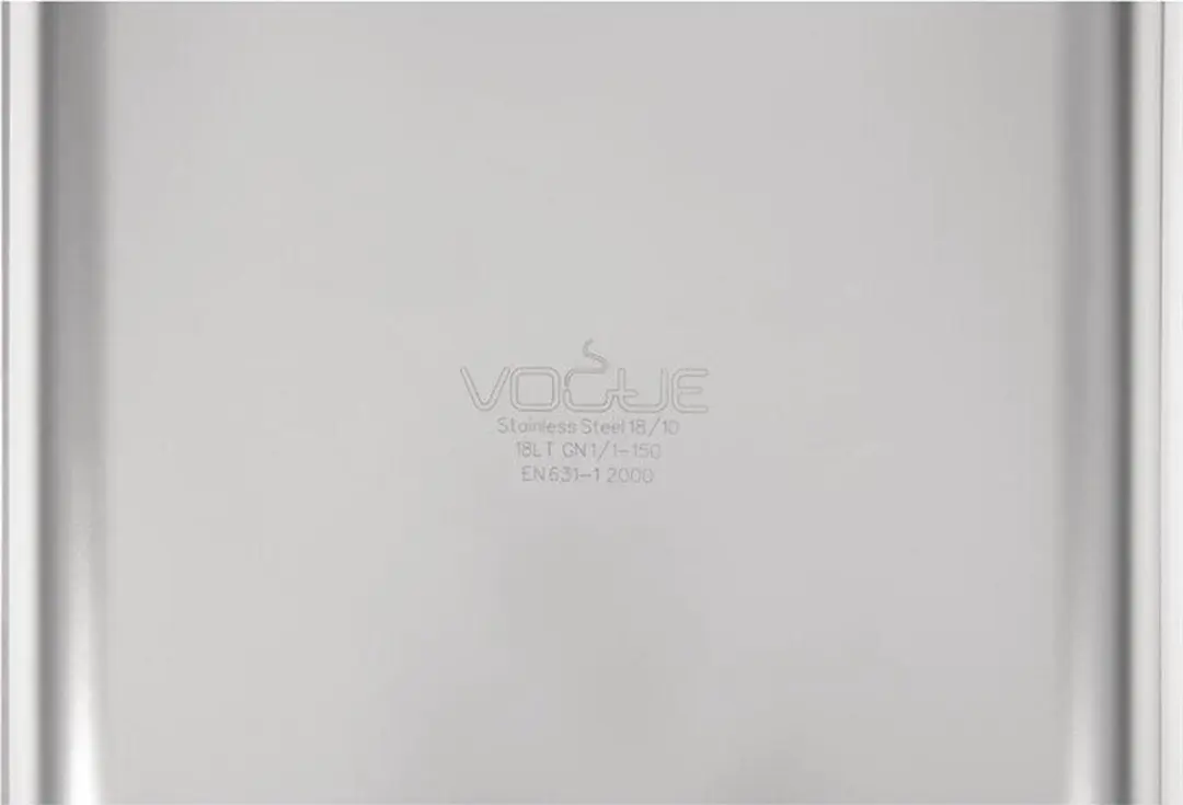 Vogue RVS GN1/1 Bak 150mm DW435 - Grijs