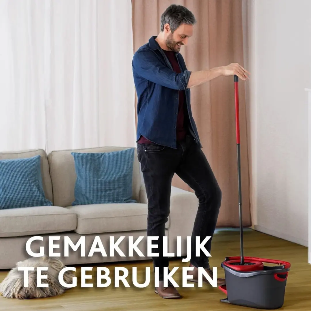 Vileda Microvezel Dweilset 2L - Zwart
