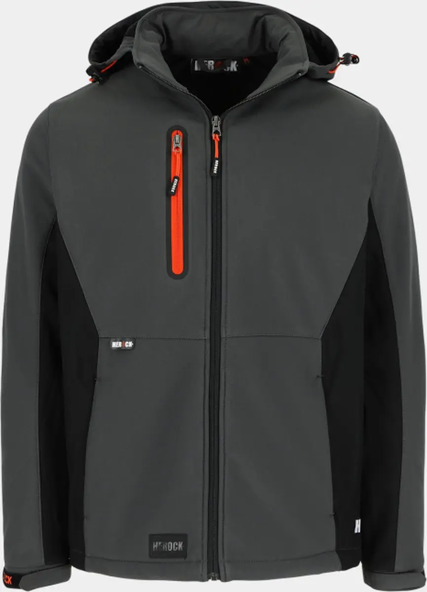 Herock Trystan Softshell Werkjas - Grijs/Zwart S - afbeelding 6 van 6