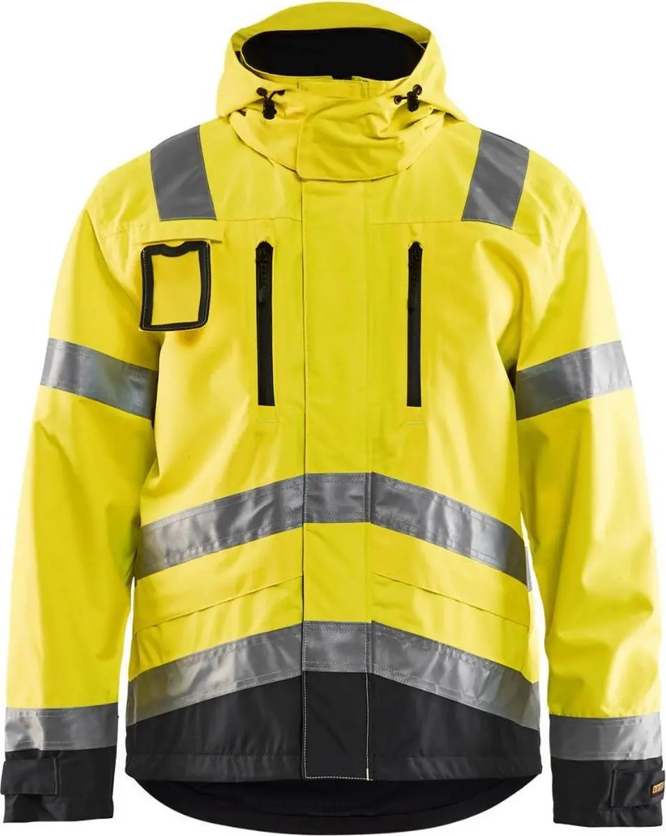 Blåkläder 4837-1977 Jack Ongevoerd High Vis Geel/Zwart