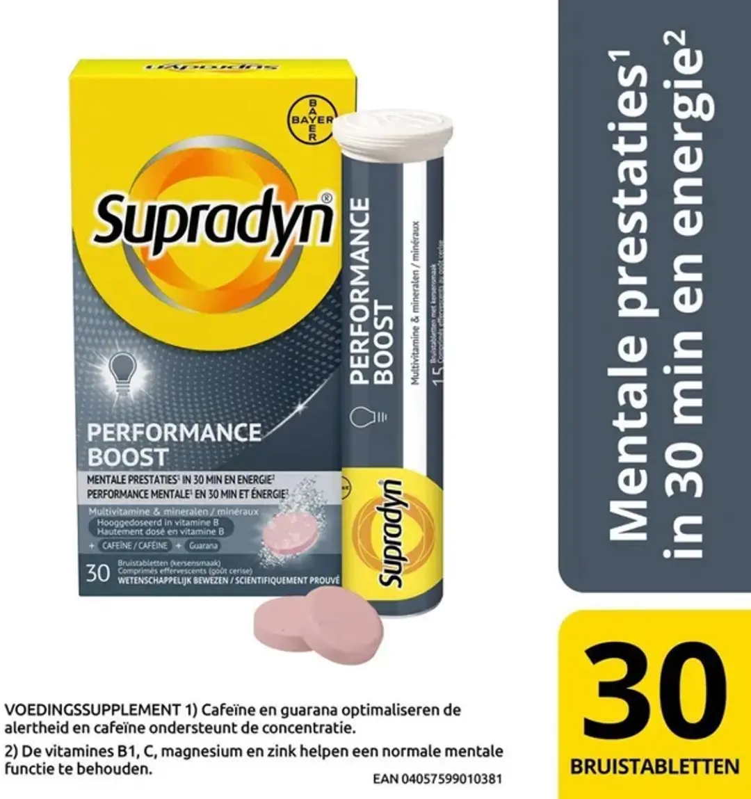 Supradyn Performance Boost Bruistabletten